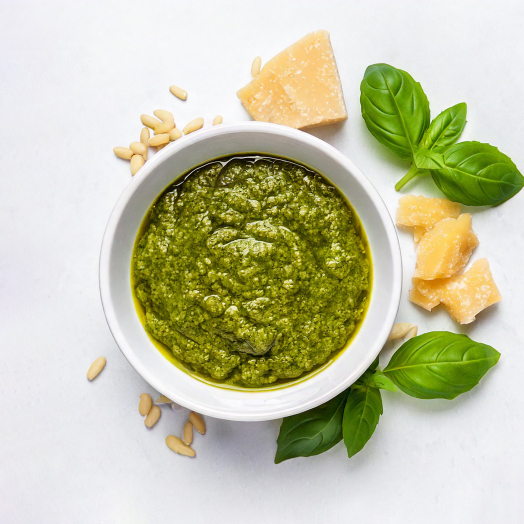 Basilikum Pesto mit  Pinienkernen & Grana Padano, 225ml