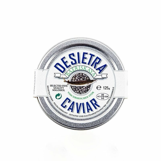 Desietra Baeriskaya Kaviar (Acipenser baerii) Aquakultur Deutschland, 125 g