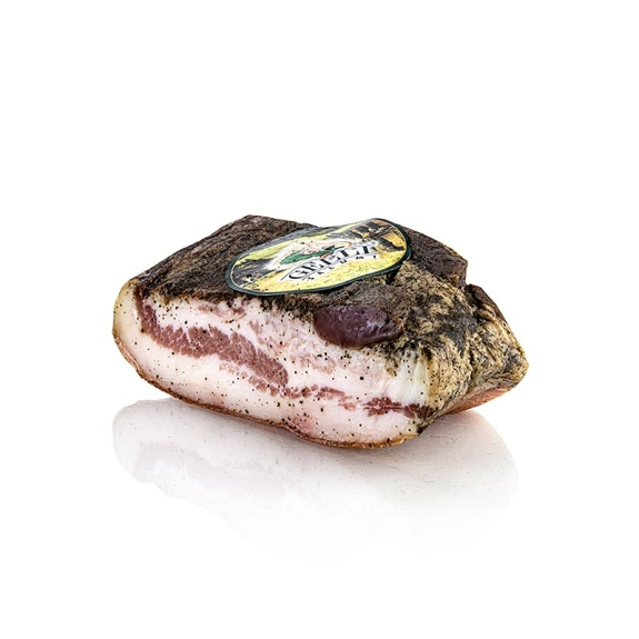 Guanciale mit Pfeffer
					Gelli, aus Florenz, ca.700 g
				