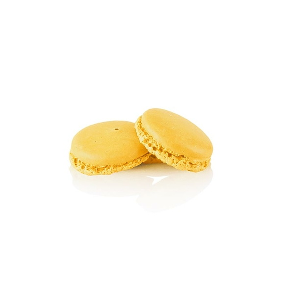 Macarons Gelb, Mandel-Baiser Hälften zum Füllen
					ca. ø 3,5 cm, 921 g, 384 St
				