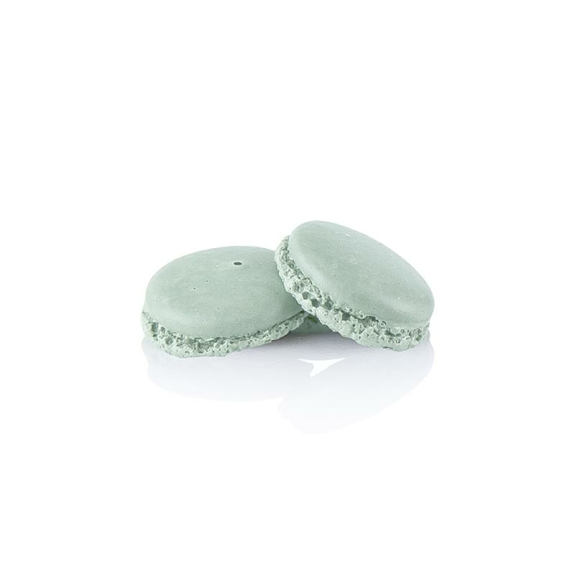 Macarons Grün, Mandel-Baiser Hälften zum Füllen
					ca. ø 3,5 cm, 921 g, 384 St
				