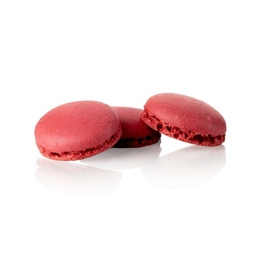 Macarons Rote Johannisbeere, Mandel-Baiser Hälften zum Füllen ca. ø 3,5 cm, 1,34 kg, 384 St