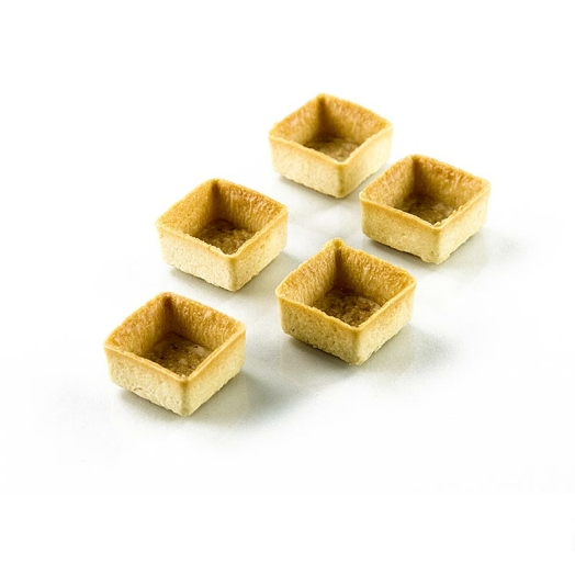 Mini Snack Tartelettes, 45 Stück HUG, Quadrat, 3,3 cm, H 18 mm