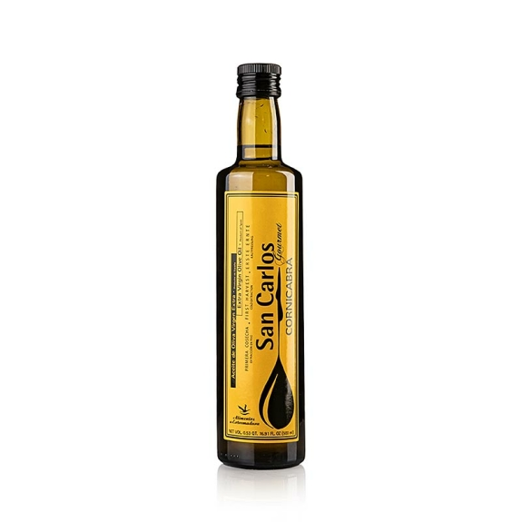 Pago Baldios San Carlos "Gourmet", 100 % Cornicabra
					Natives Olivenöl Extra, Spanien, 500ml
				