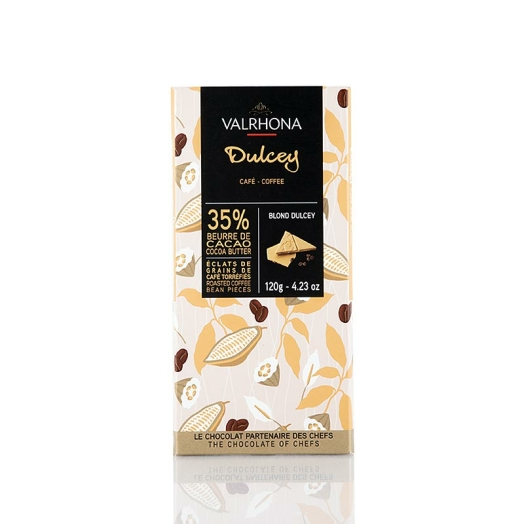 Valrhona Dulcey - Blonde Schokolade, mit Kaffee 35 % Kakao, 70 g