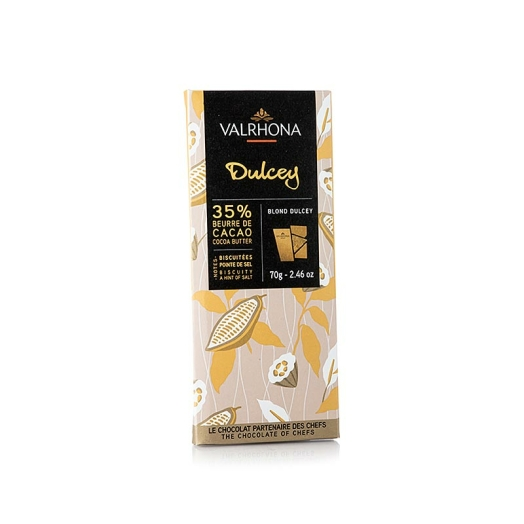 Valrhona Dulcey - Blonde Schokolade 35 % Kakao, 70 g