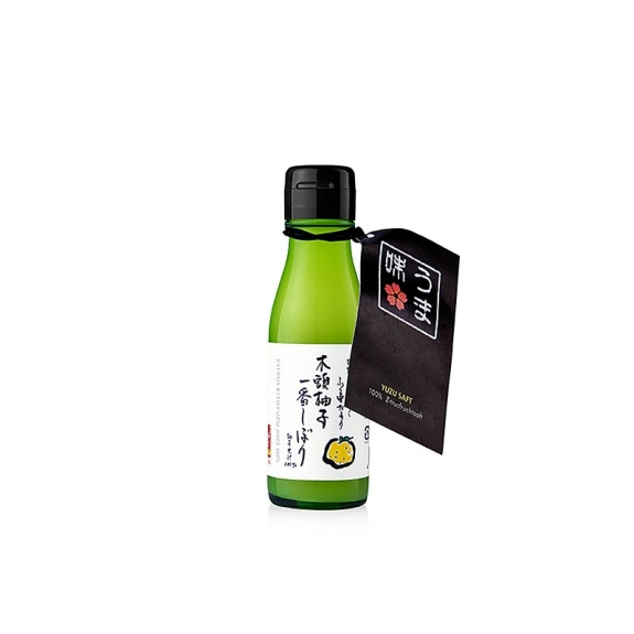 Yuzu Saft "Shibotte"
					100 % Yuzu, Zitronen Saft, Japan, 100ml
				