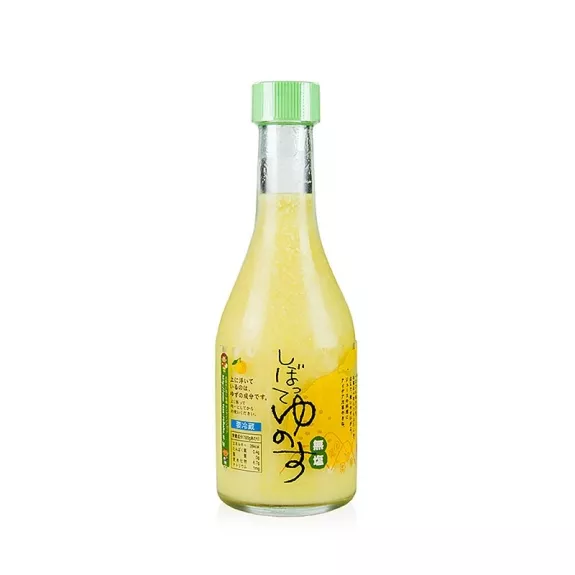 Yuzu Saft "Shibotte"
					100 % Yuzu, Zitronen Saft, Japan, 300ml
				